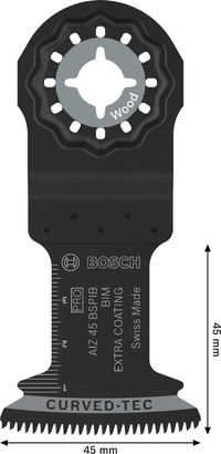 BoschPRO AIZ 45 BSPIB 木材切割刀片，45x45 毫米。